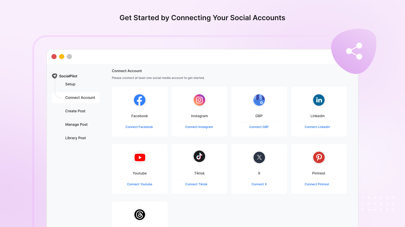 Connect Shopify to social media platforms