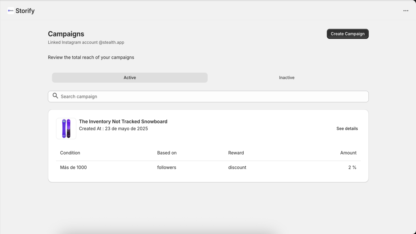 View, compare, and manage all your campaigns from a single place
