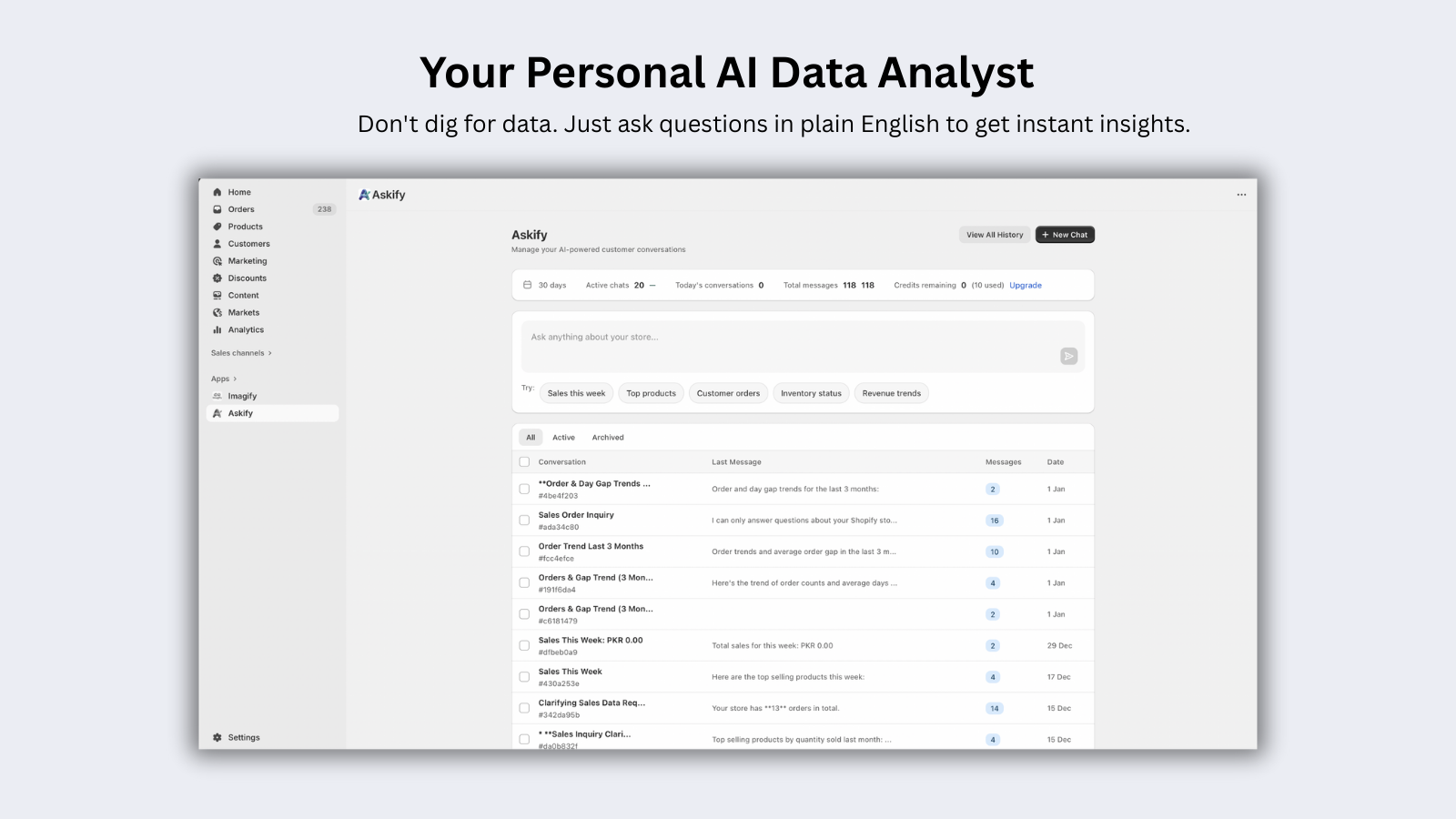 Askify: Your Personal AI Data Analyst