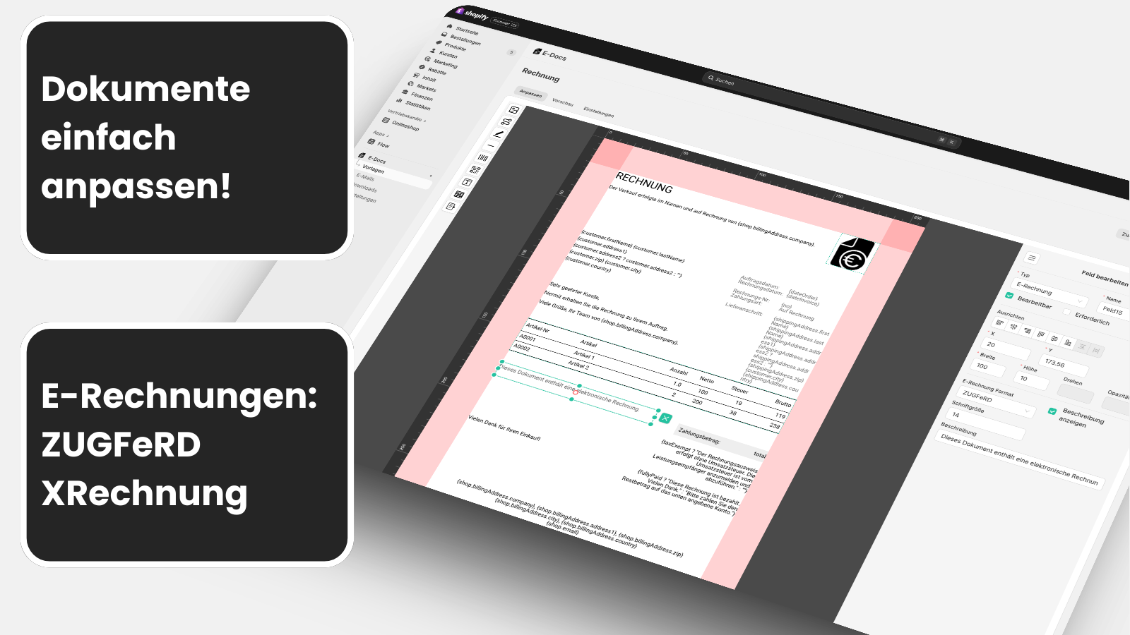 Dokumente einfach anpassen