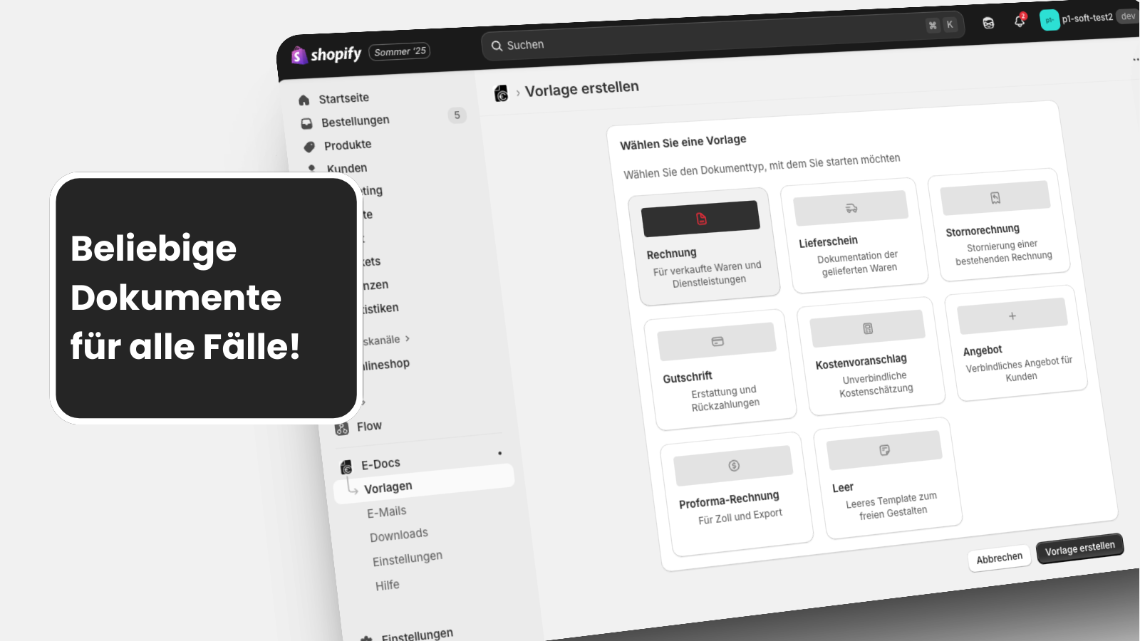 Beliebige Dokumente gestalten