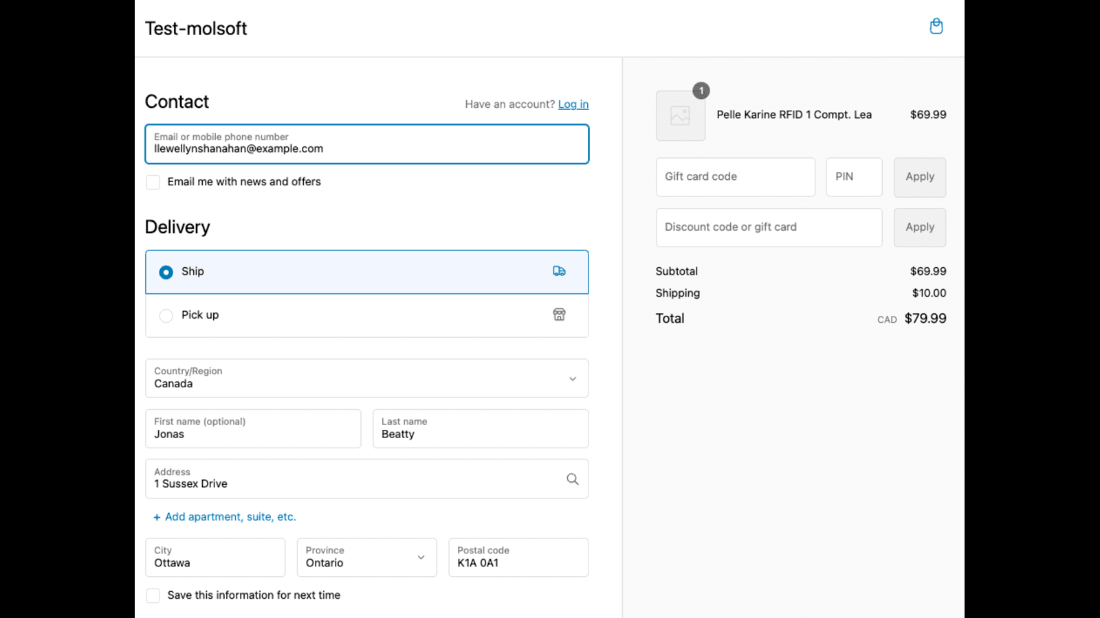 GiveX Connect Checkout Editor