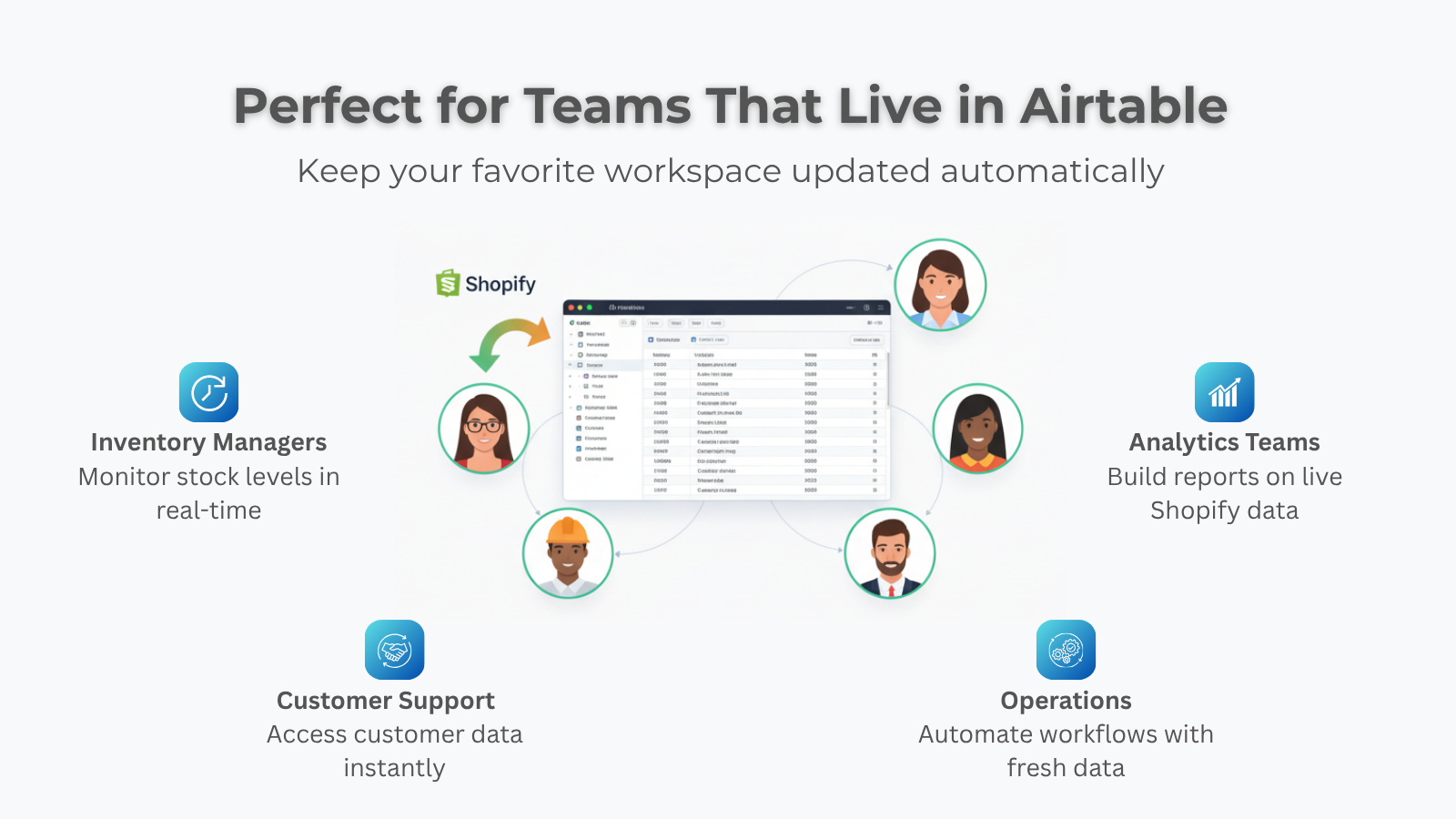 Perfect for teams live in airtable