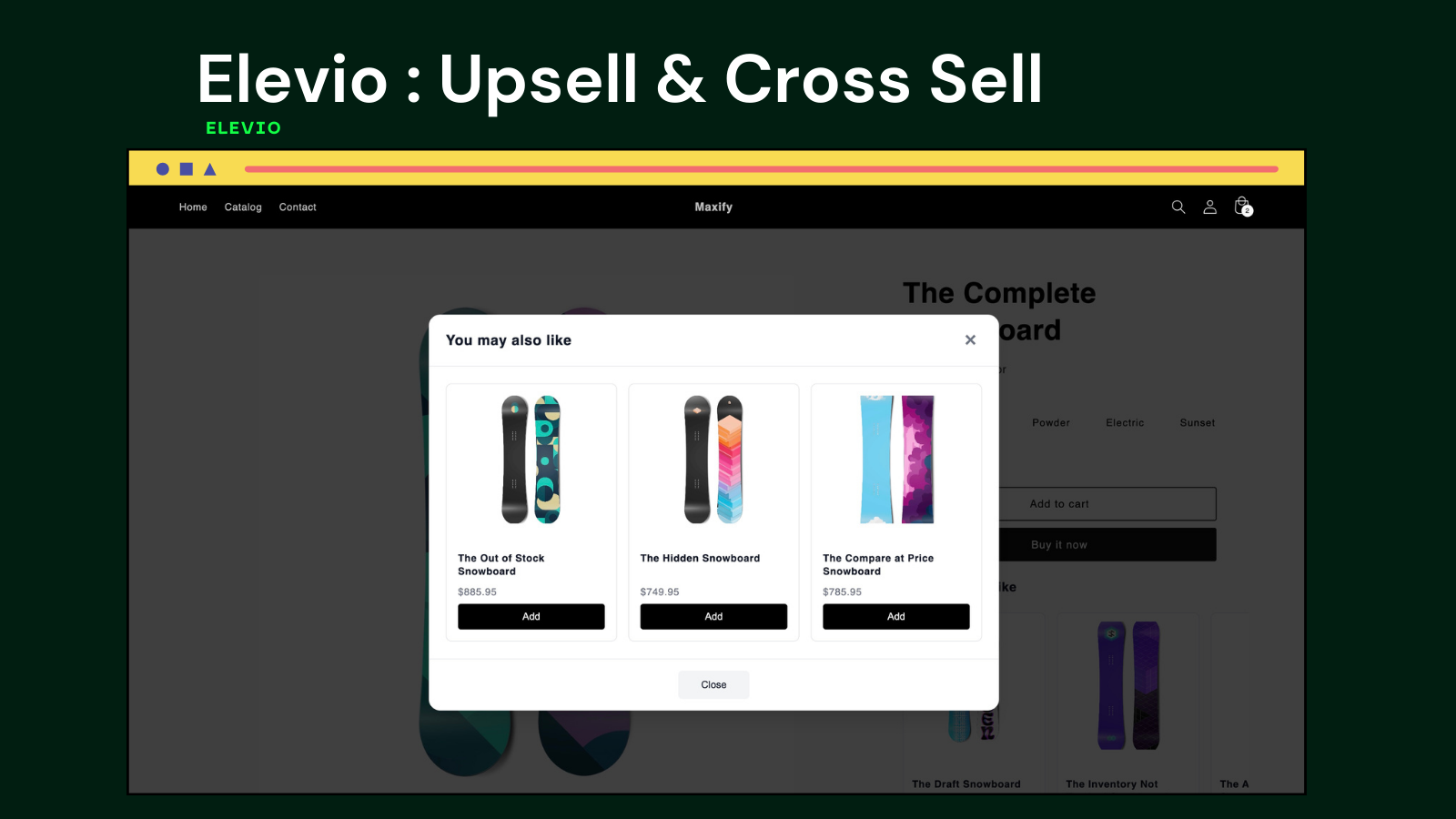 Elevio : Upsell & Cross Sell