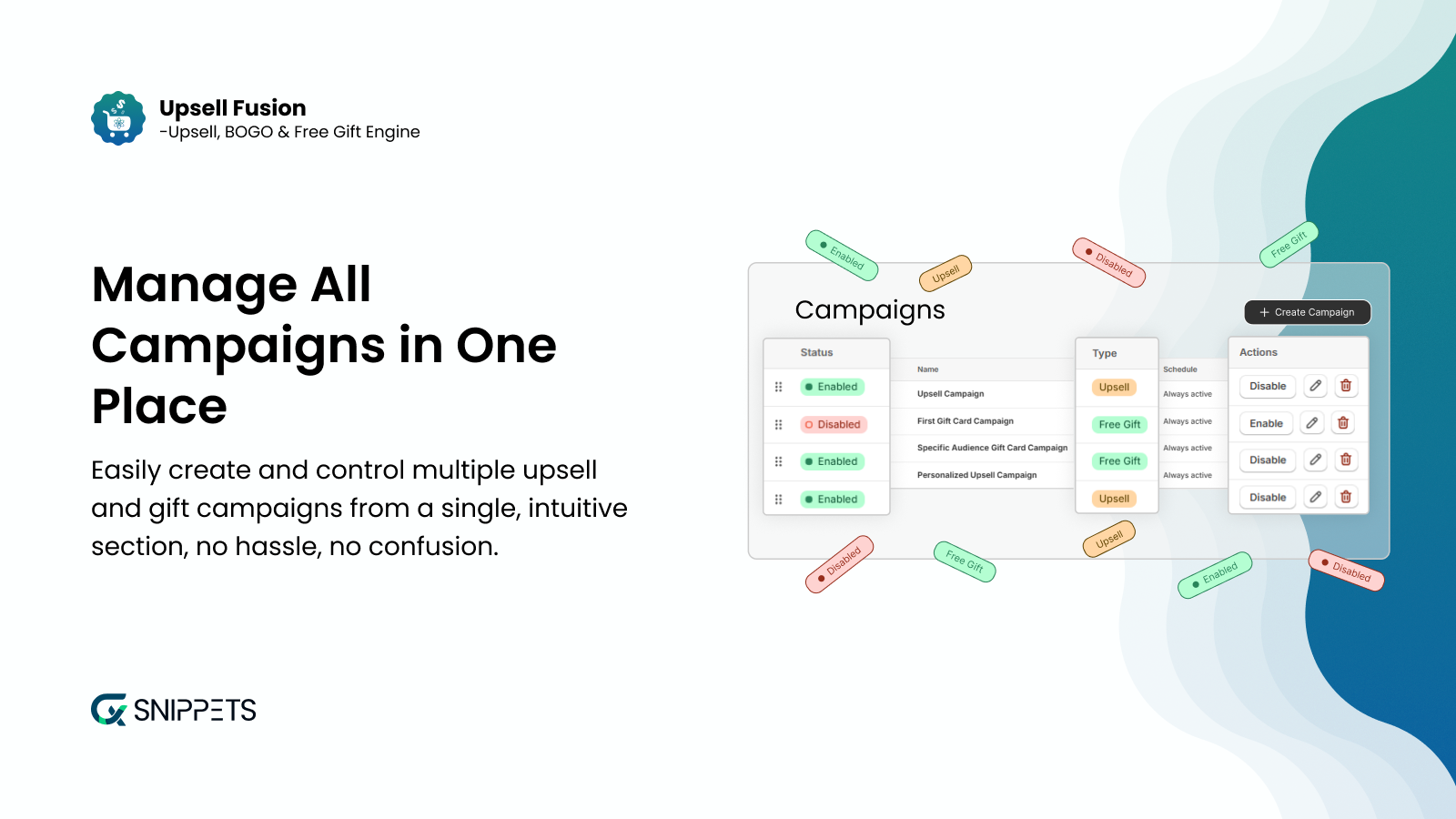 Manage all Campaign at one place