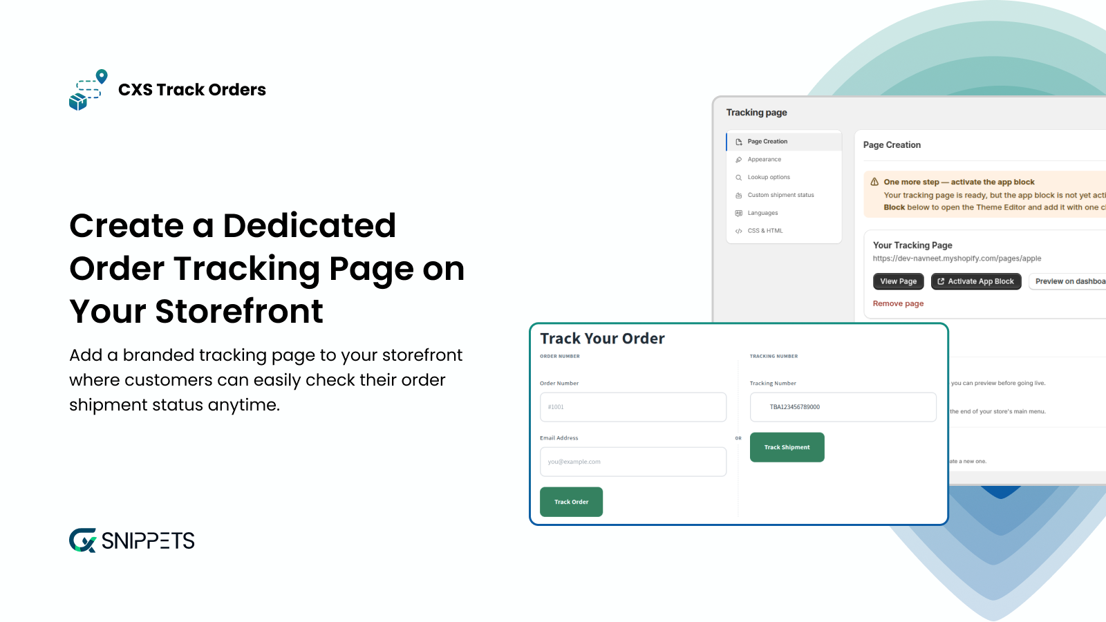 Create a Dedicated Order Tracking Page on Your Storefront 