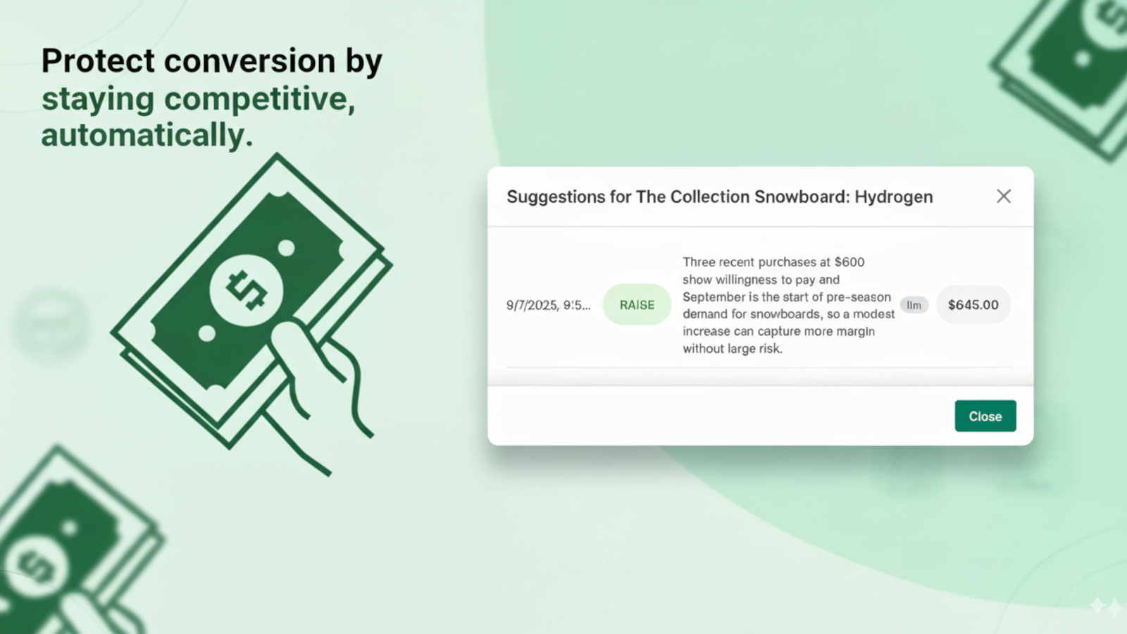 Smart Price suggestions