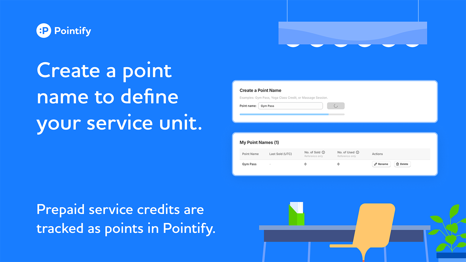Create a point name to define your service unit.