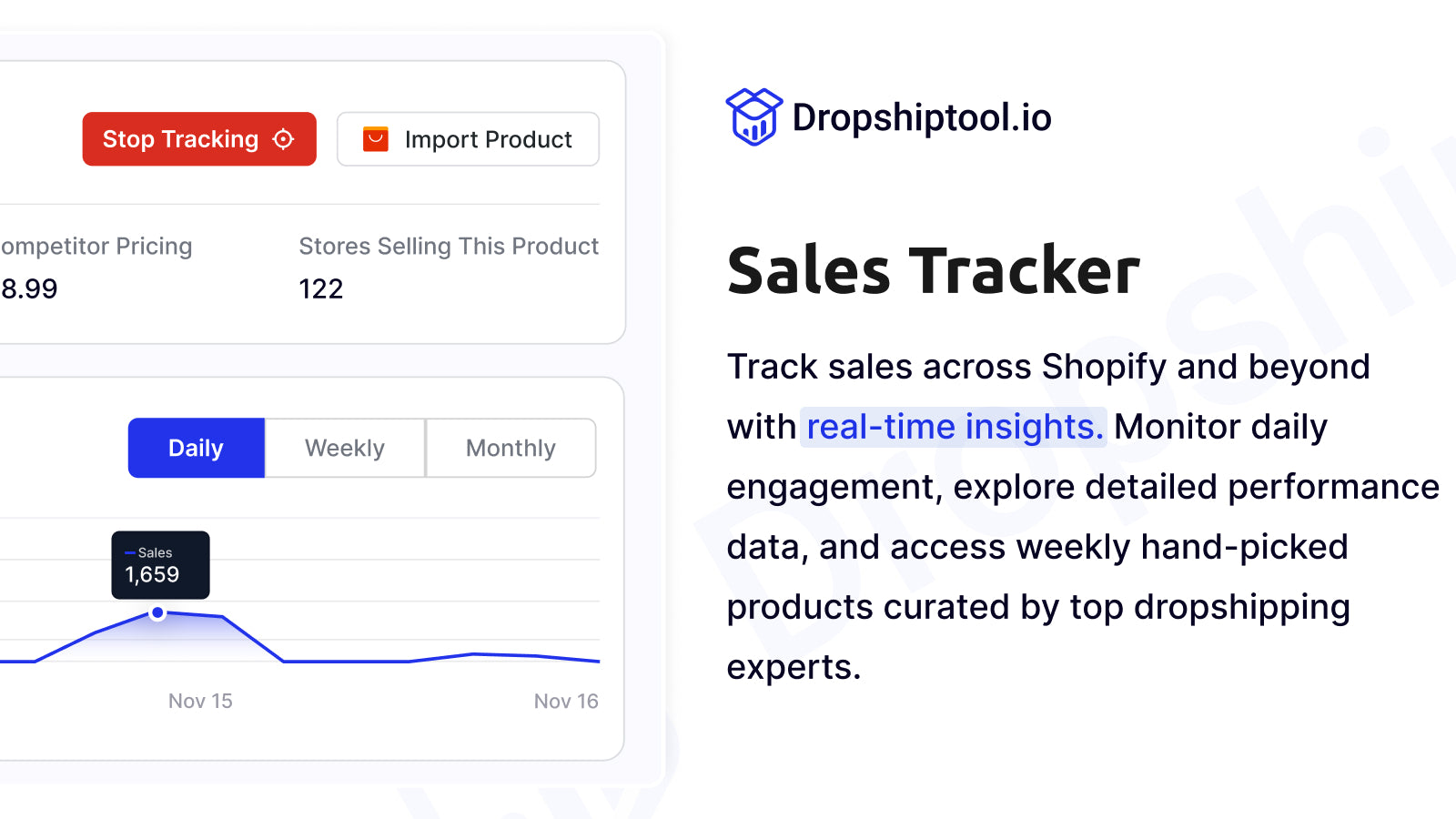 track sales for any products and shopify store