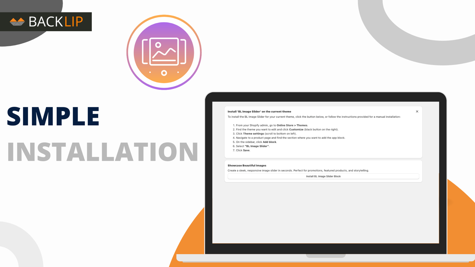 BL Image Slider & Carousel - Simple Installation