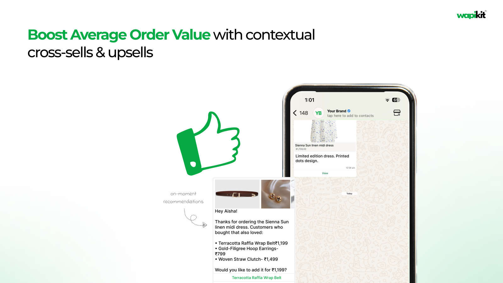 Boost Average Order Value with contextual cross-sells & upsells