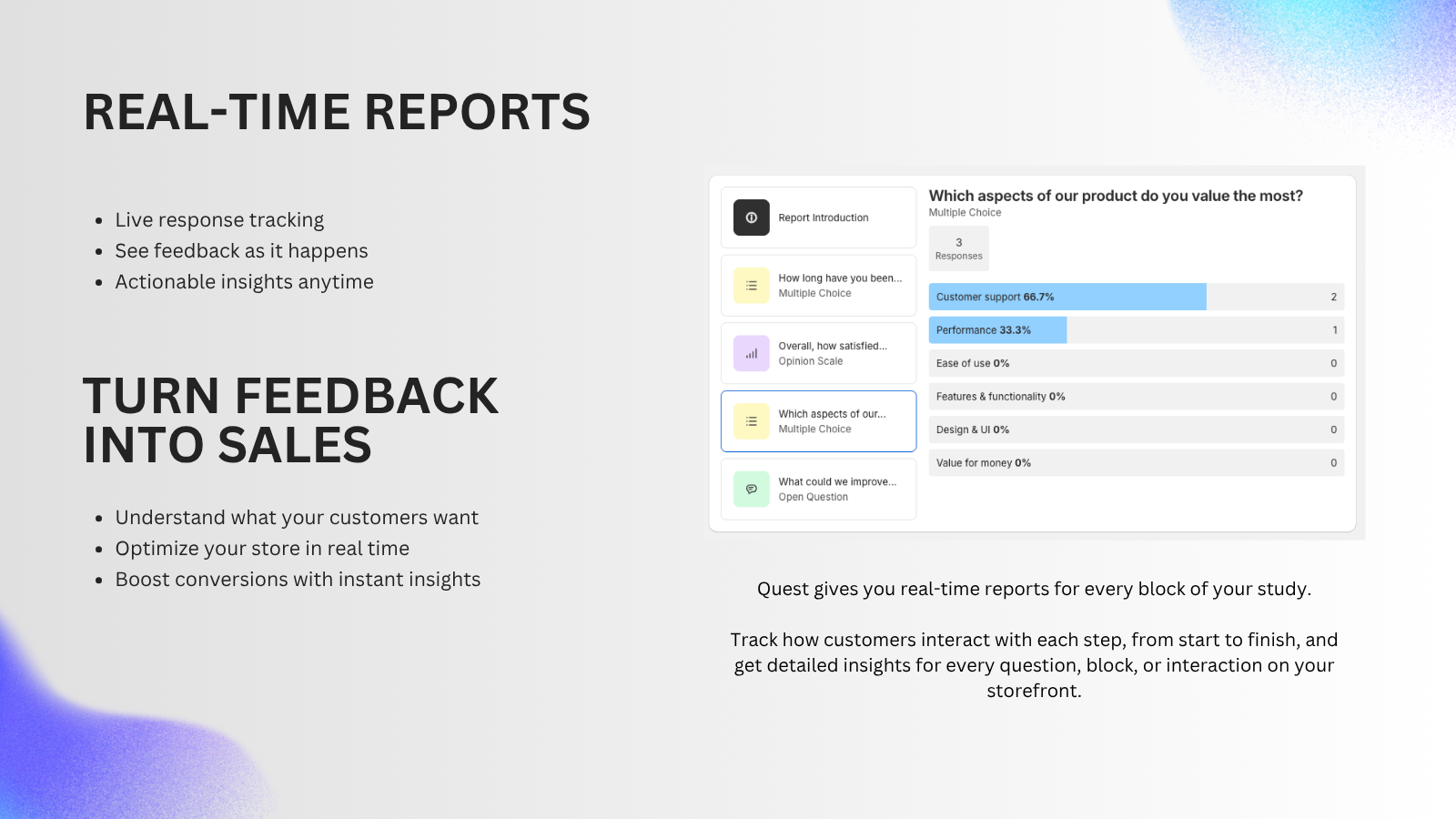 Real-Time Reports – Turn Feedback Into Sales