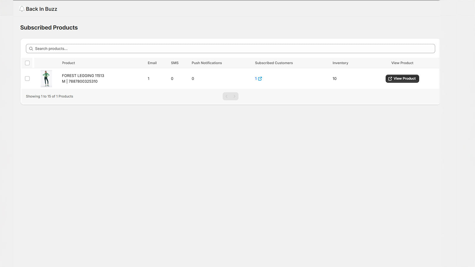 Product Report Back in Stock 