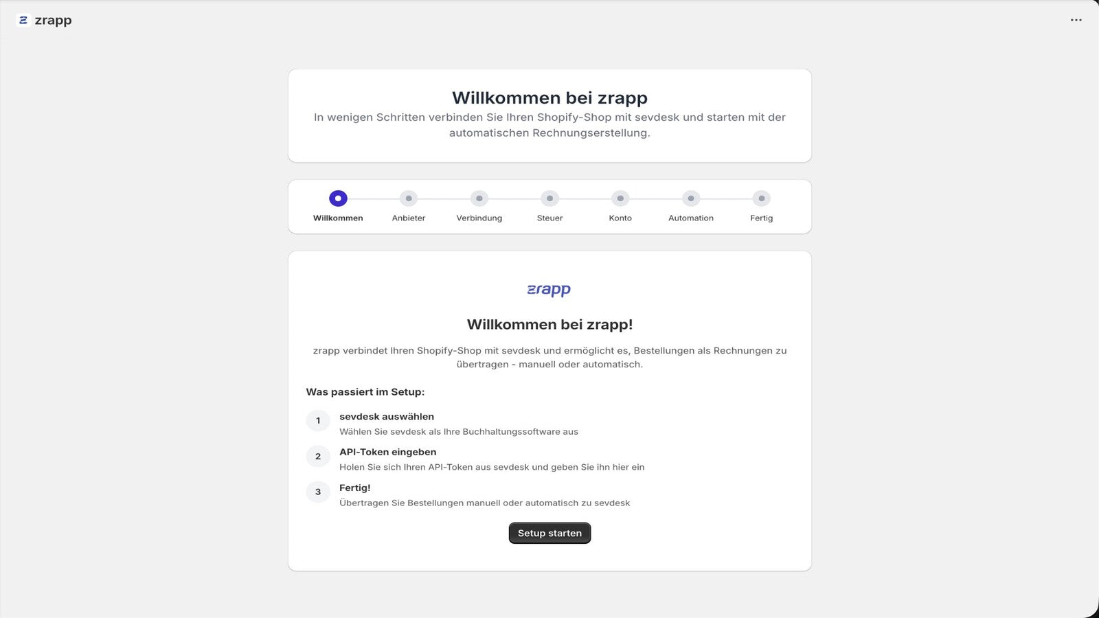 Dashboard with status, revenue and order charts