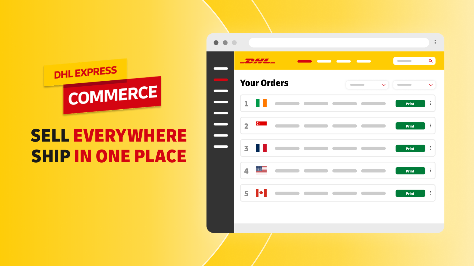 Connect to customers worldwide with DHL Express