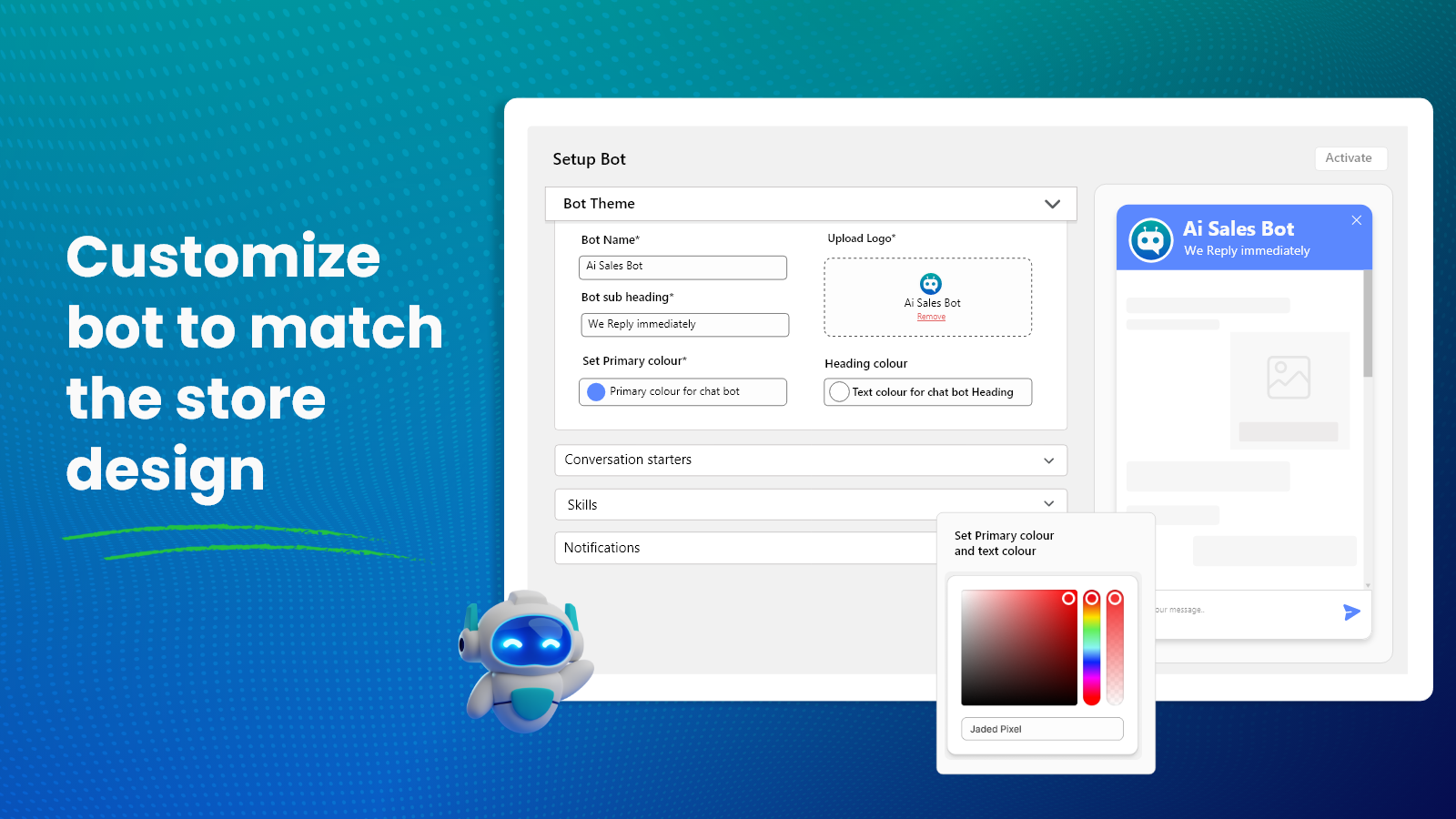 Customizable Bot Appearance