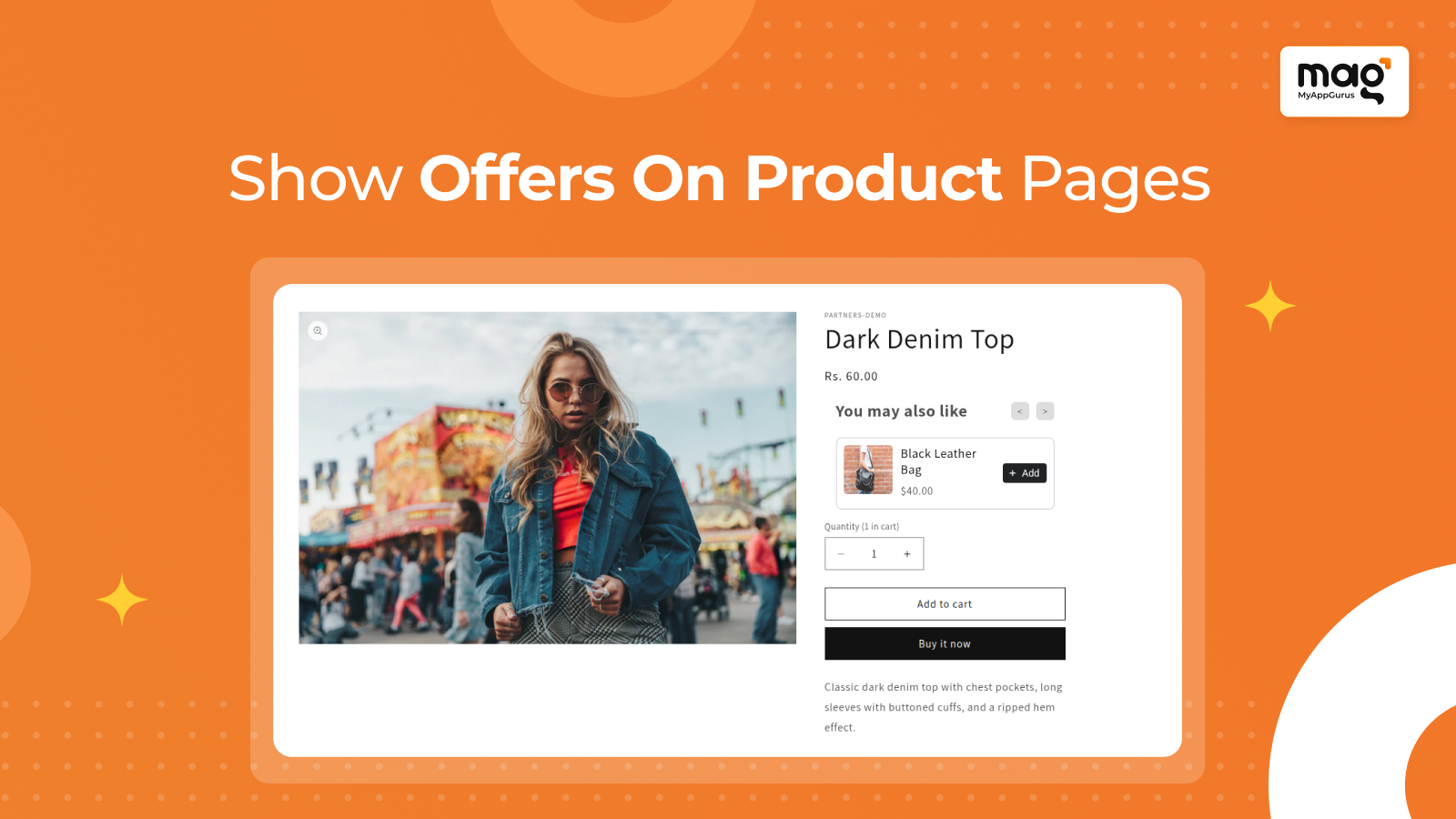Show offers on product pages