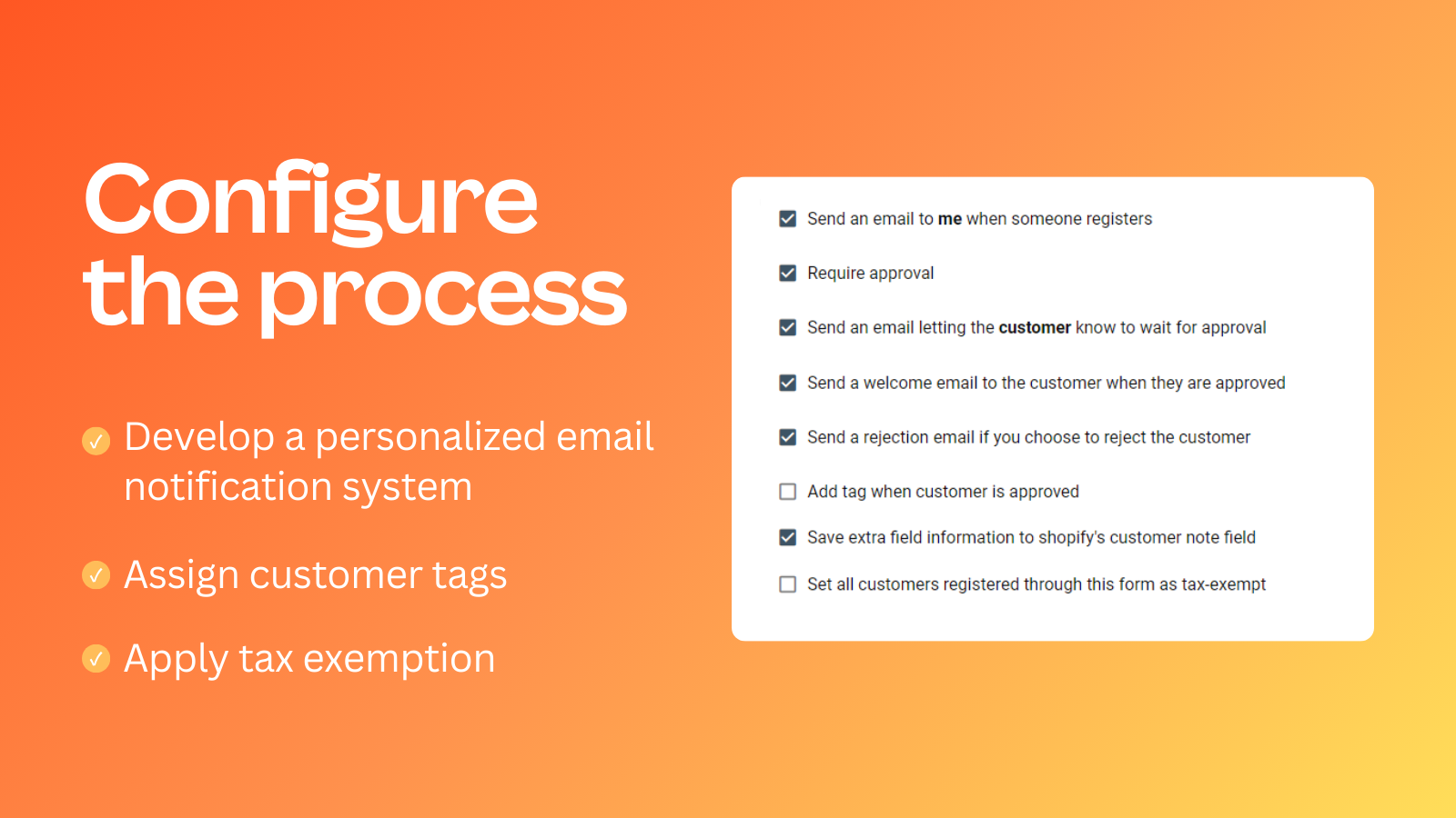 Customize Notifications Sent