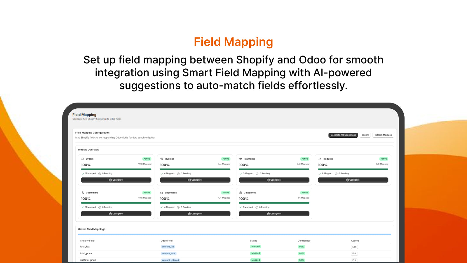 Field mapping module