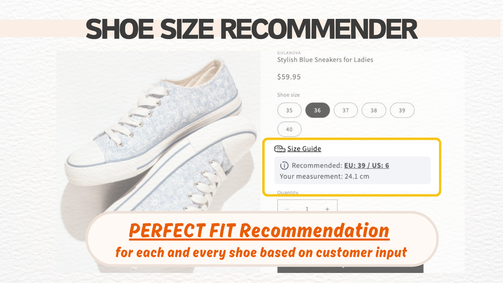 Shoe size recommender
