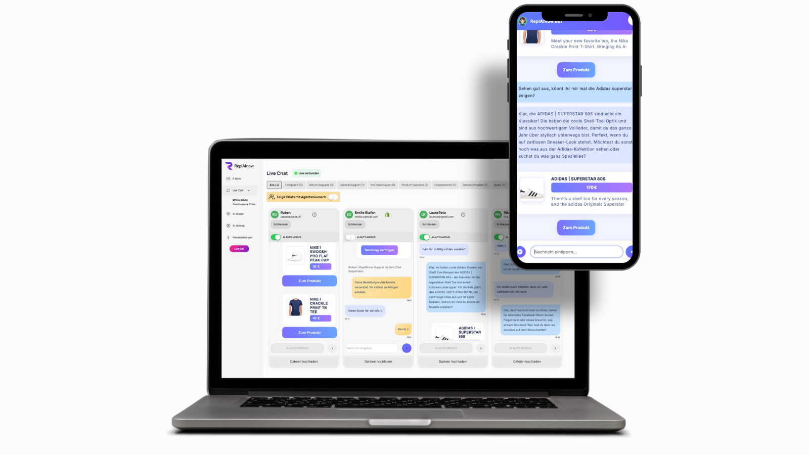chat screenshot backend livechat
