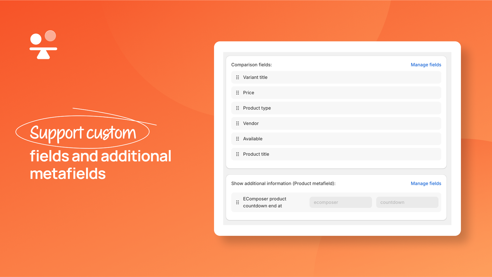 Support custom fields and additional metafields