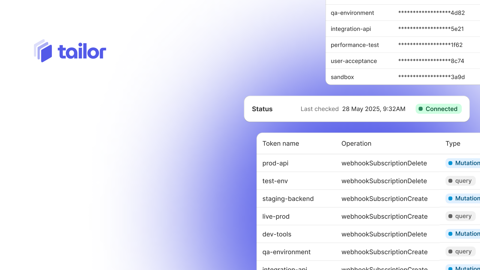 Tailor App in Shopify Admin