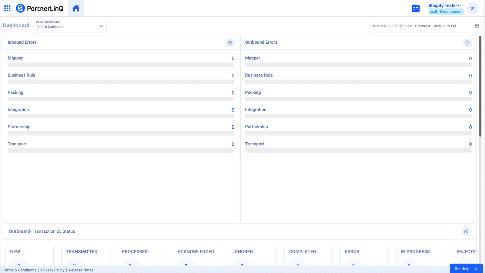 PartnerLinQ dashboard