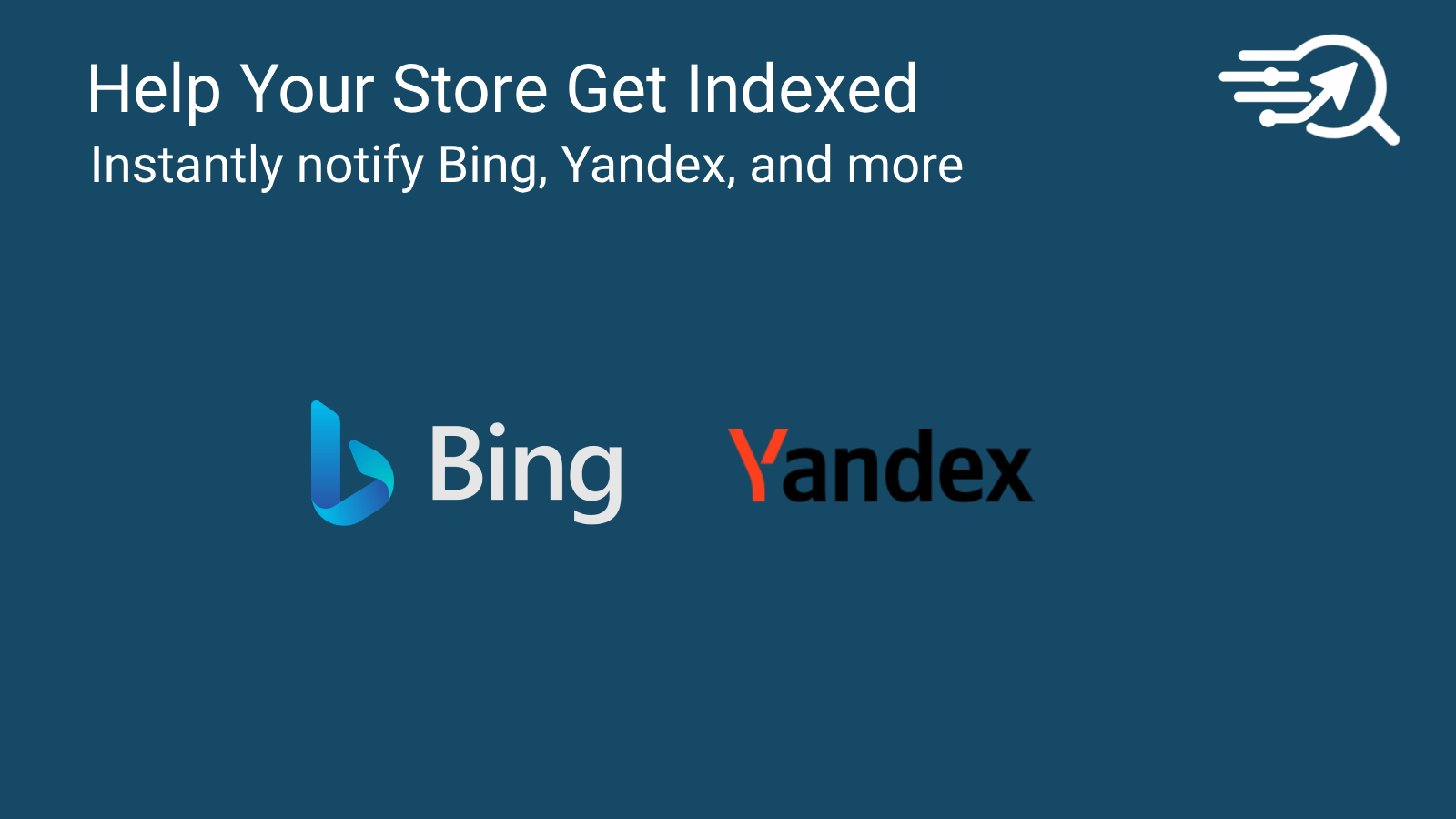 Real-time updates to Bing and Yandex