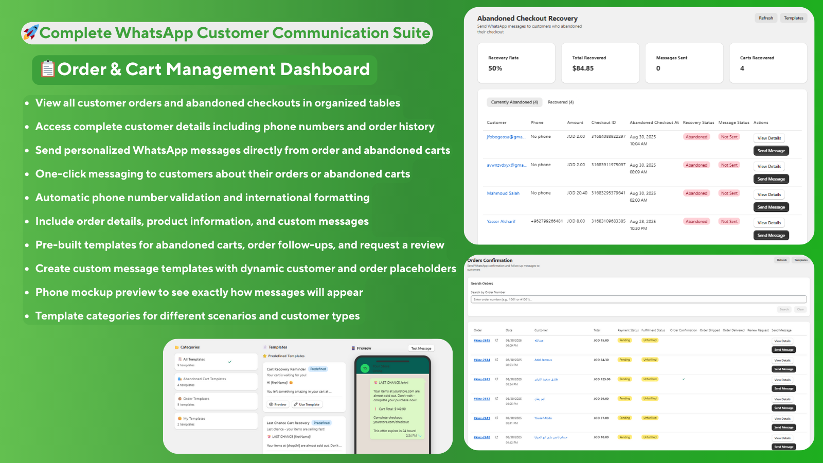 Complete WhatsApp Customer Communication Suite