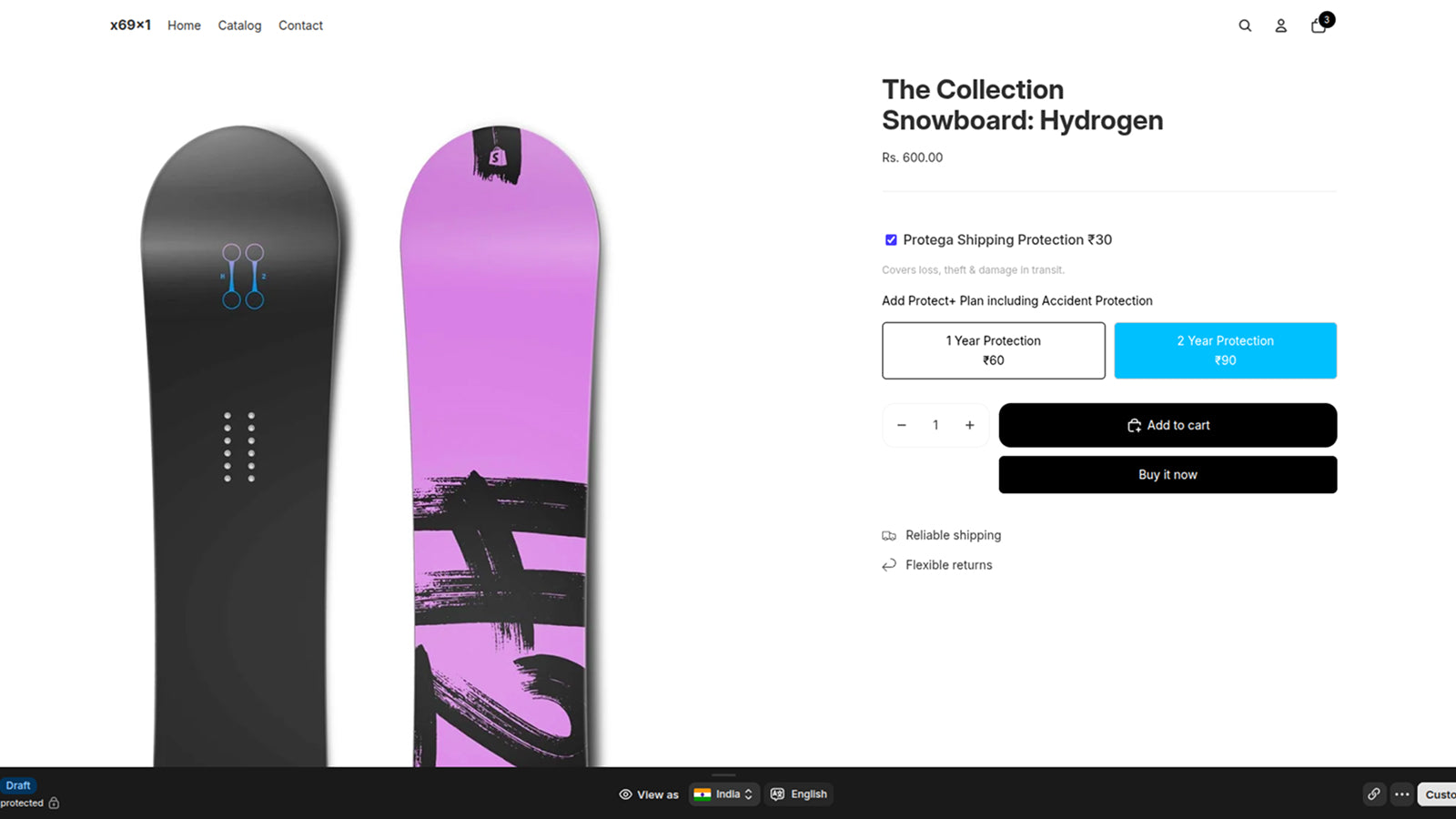 Protect detail page (with Protega's plan showing)