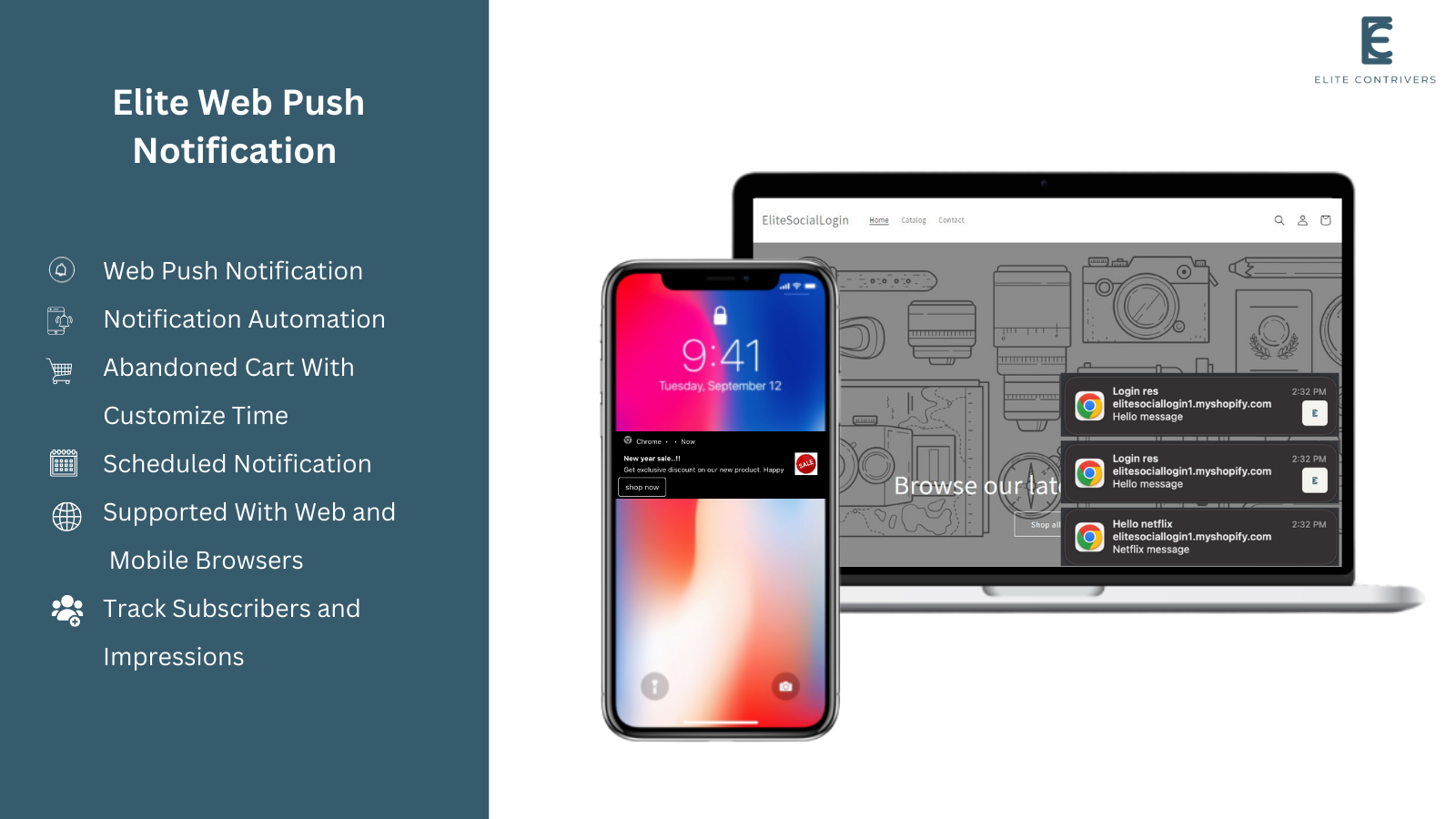 web and mobile browser notification