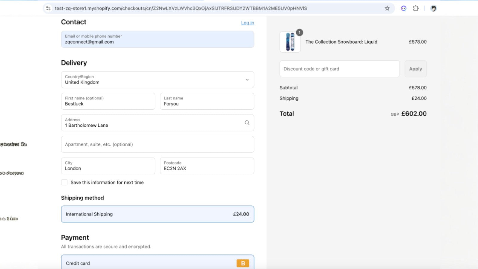 Ensure all the address info are corrected