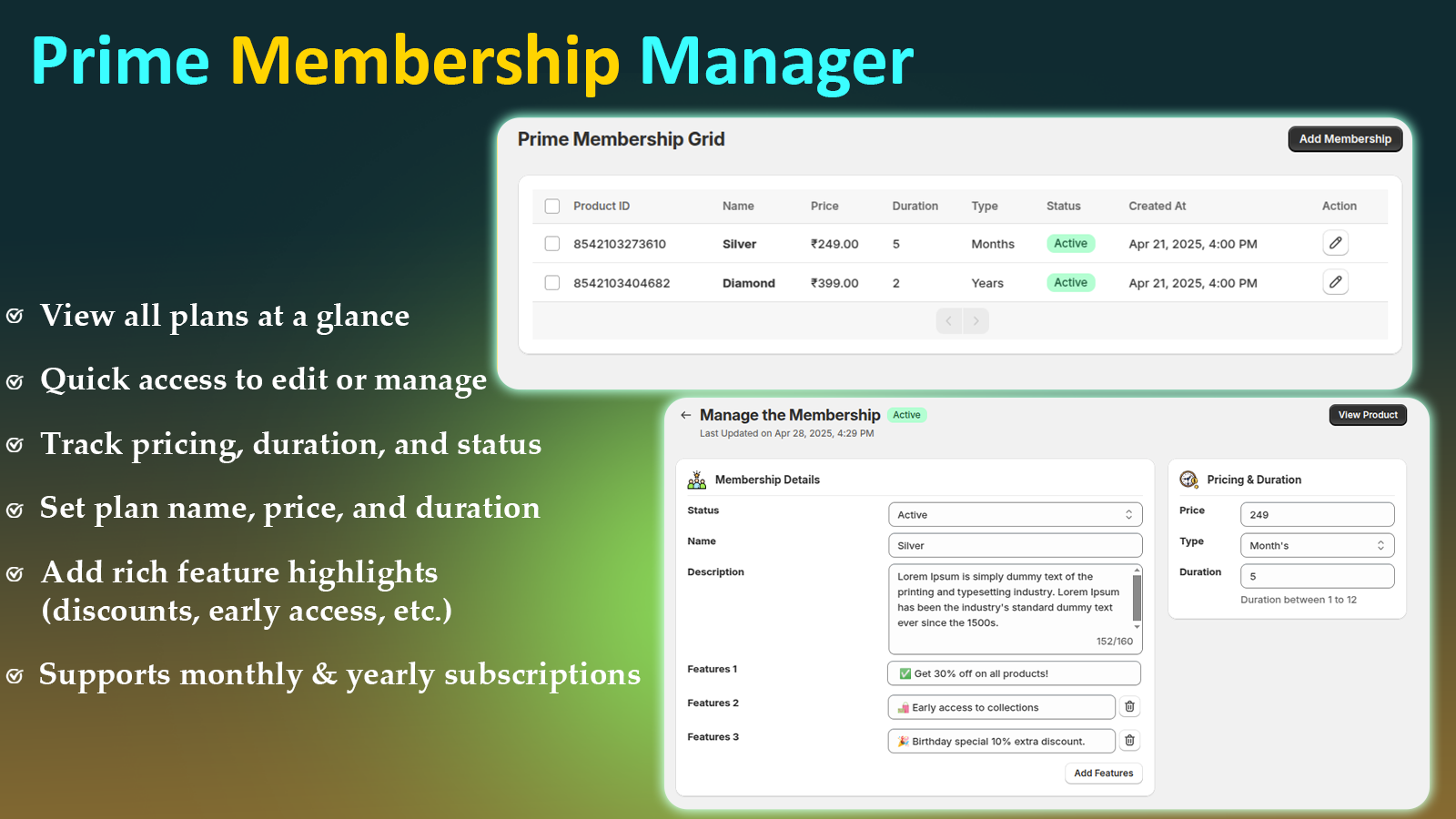 prime membership pro