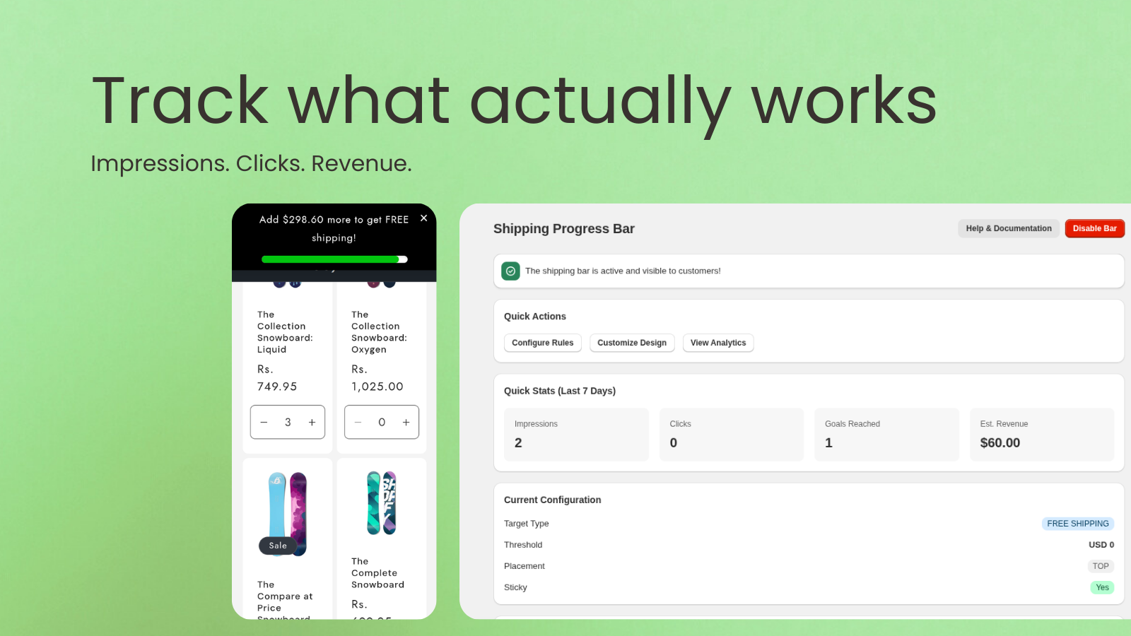 Track what actually works