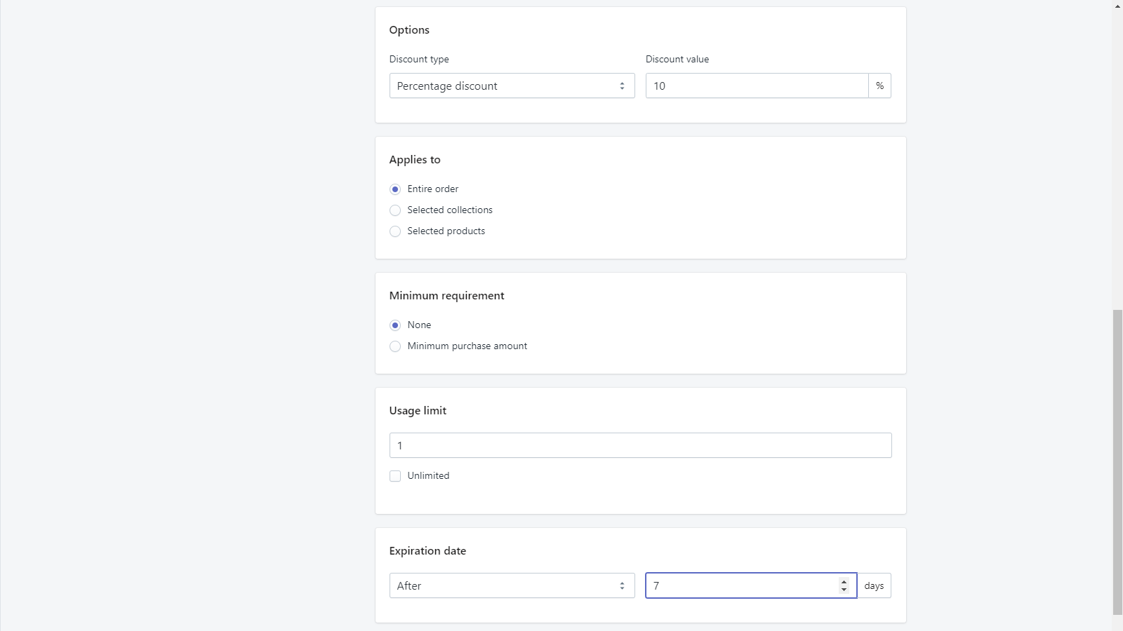 Discounteo Settings - Part 2