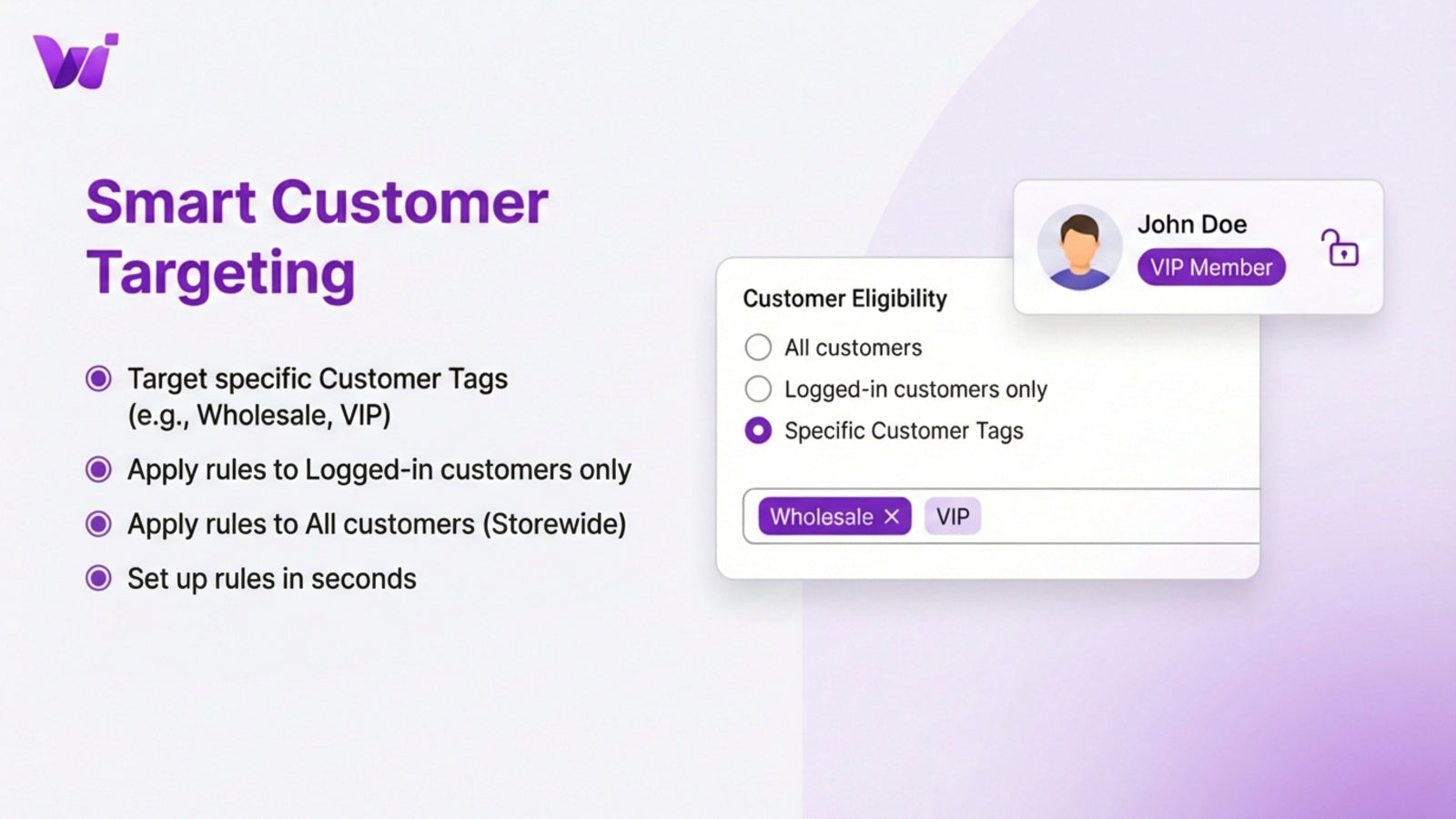 Restrict pricing by customer tags and login status