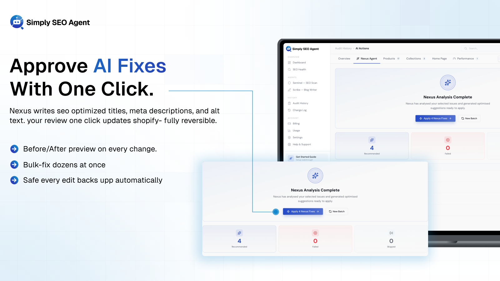 Quick Fix and Suggestion by AI