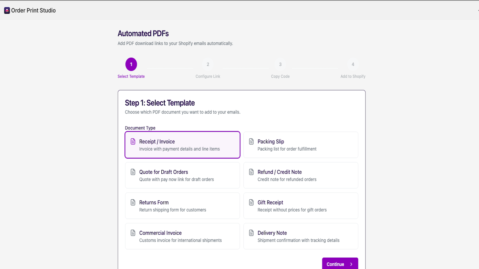 Smart Links inserted automatically into Shopify Emails