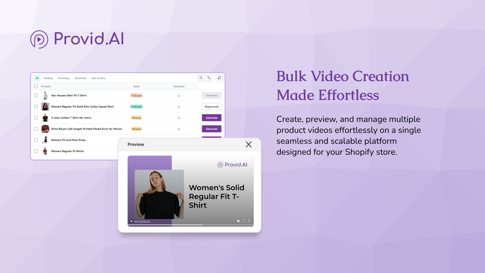 Bulk Video Creation Made Effortless