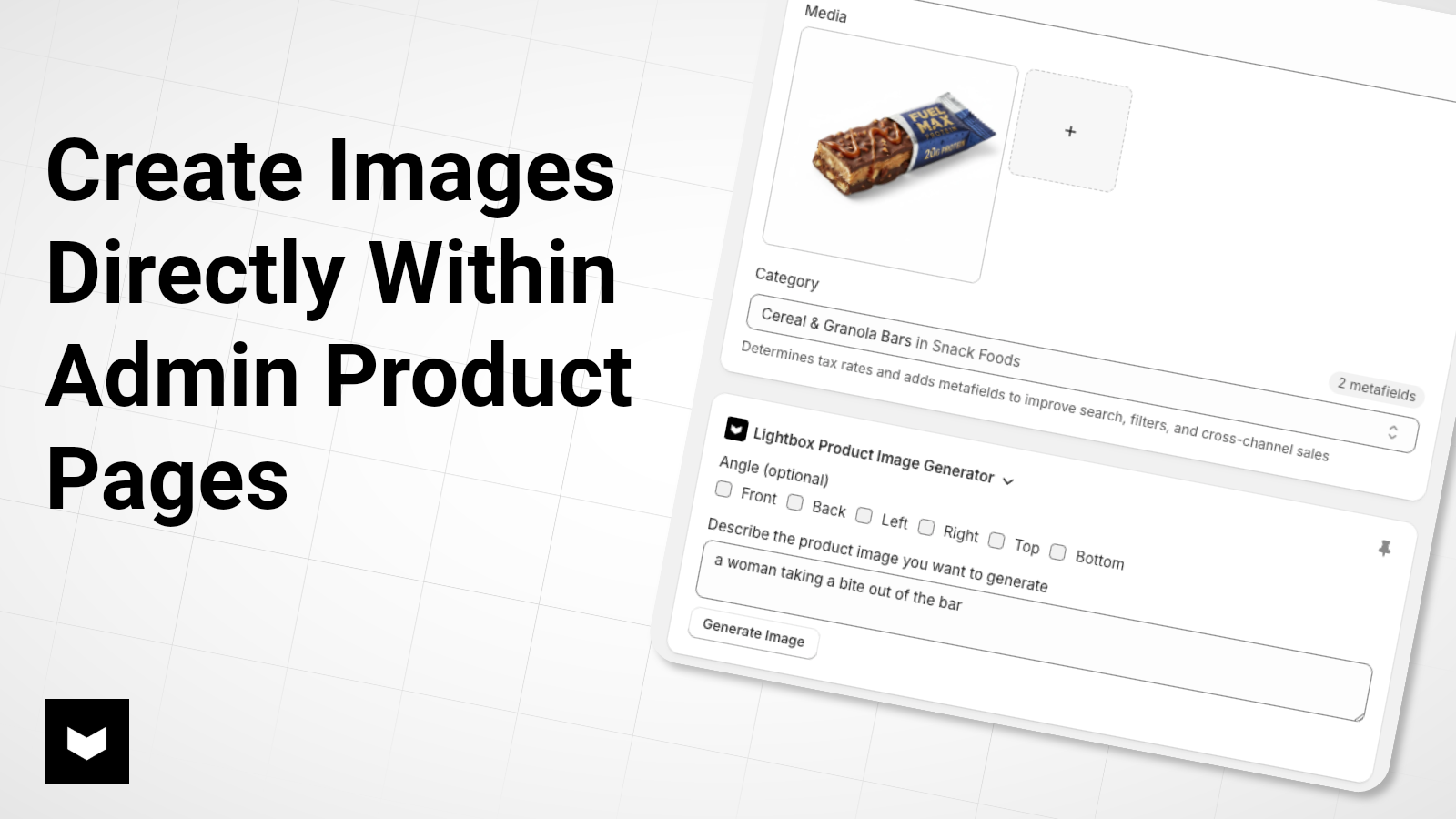 Create images directly within admin product pages