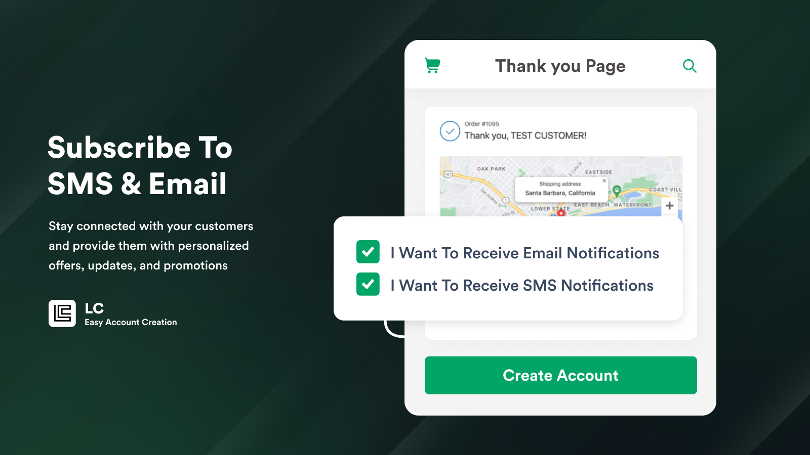 Subscribe to SMS and Email