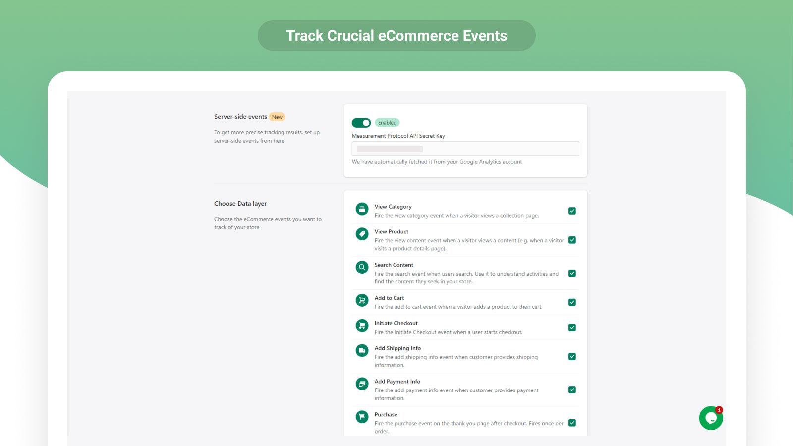 Track Crucial eCommerce Events