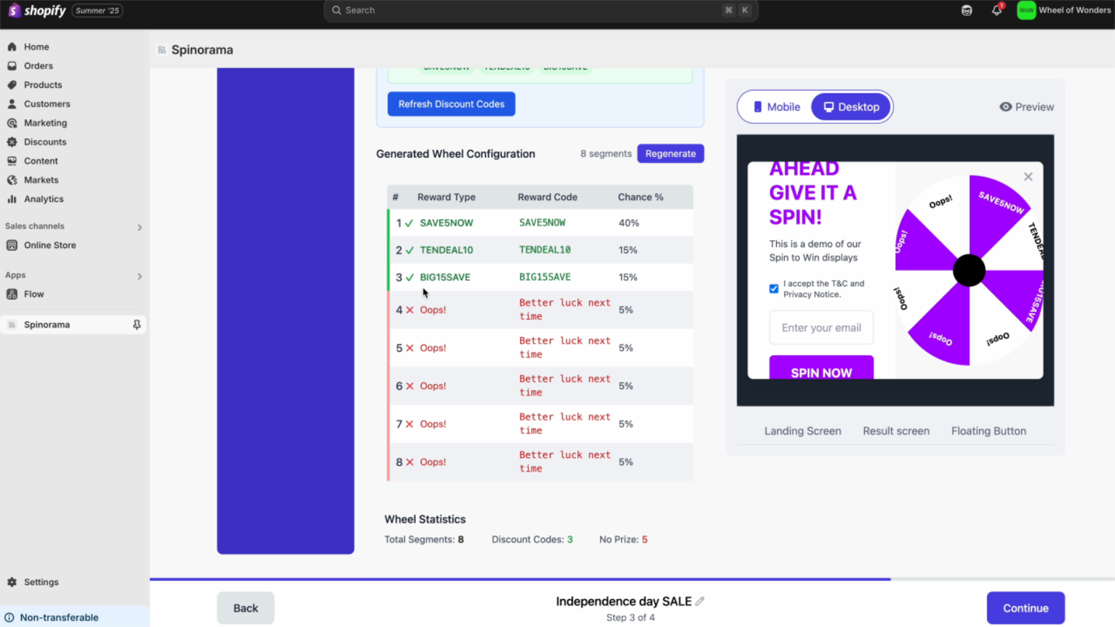 discount codes should create manually in Shopifyadmin->discount 