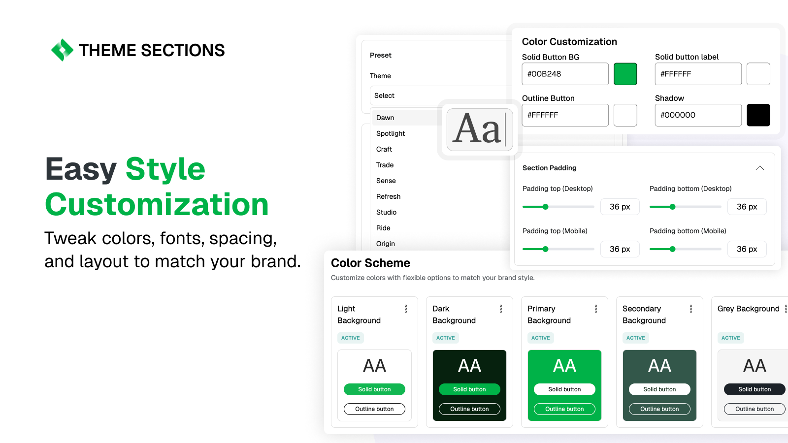 Easy Style Customization