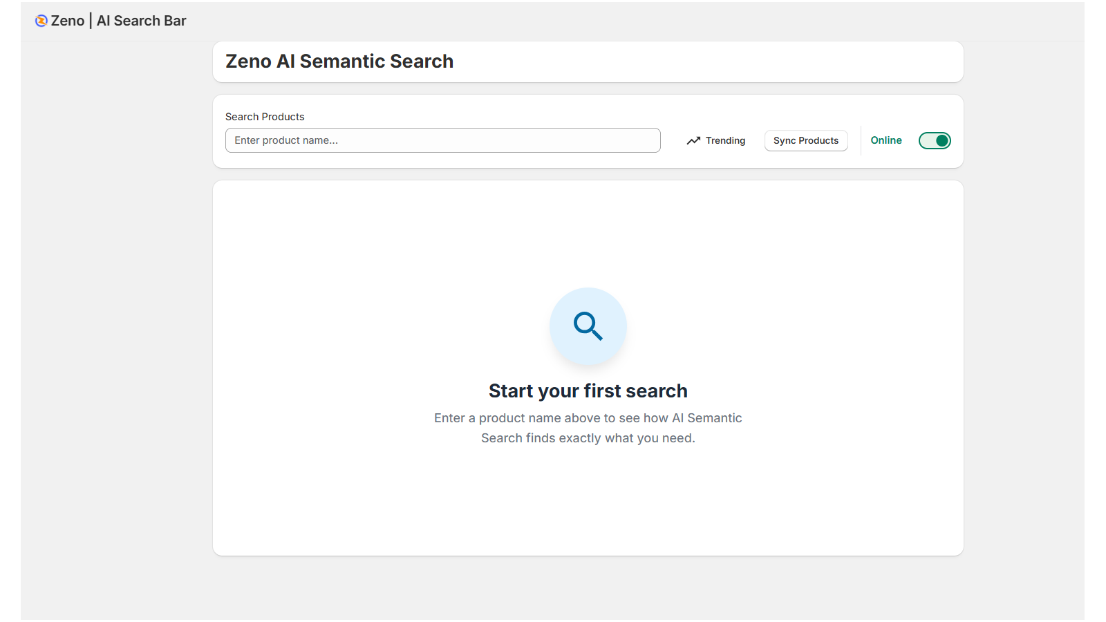 Zeno AI Semantic Search