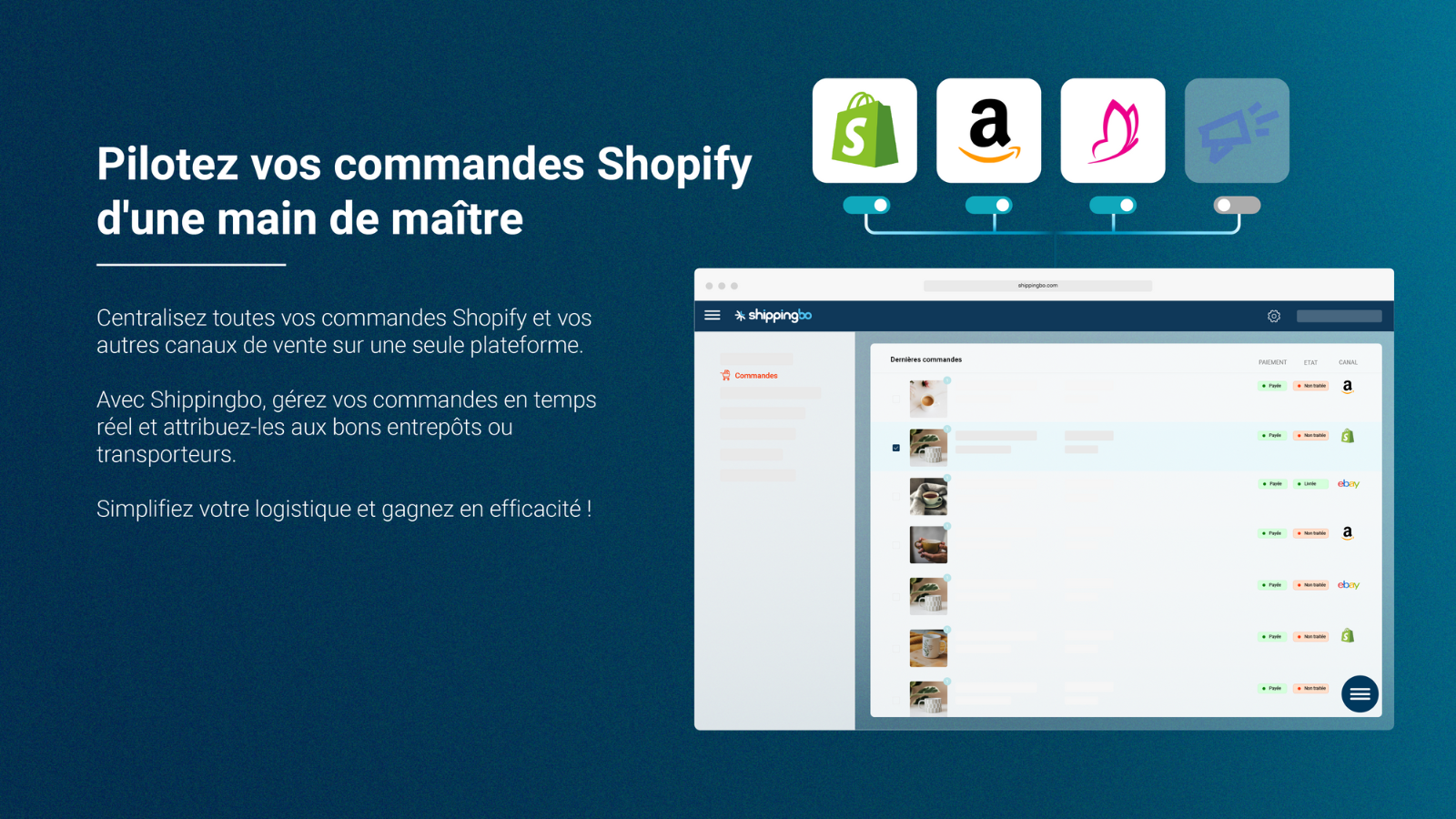 Pilotez vos commandes Shopify d’une main de maître