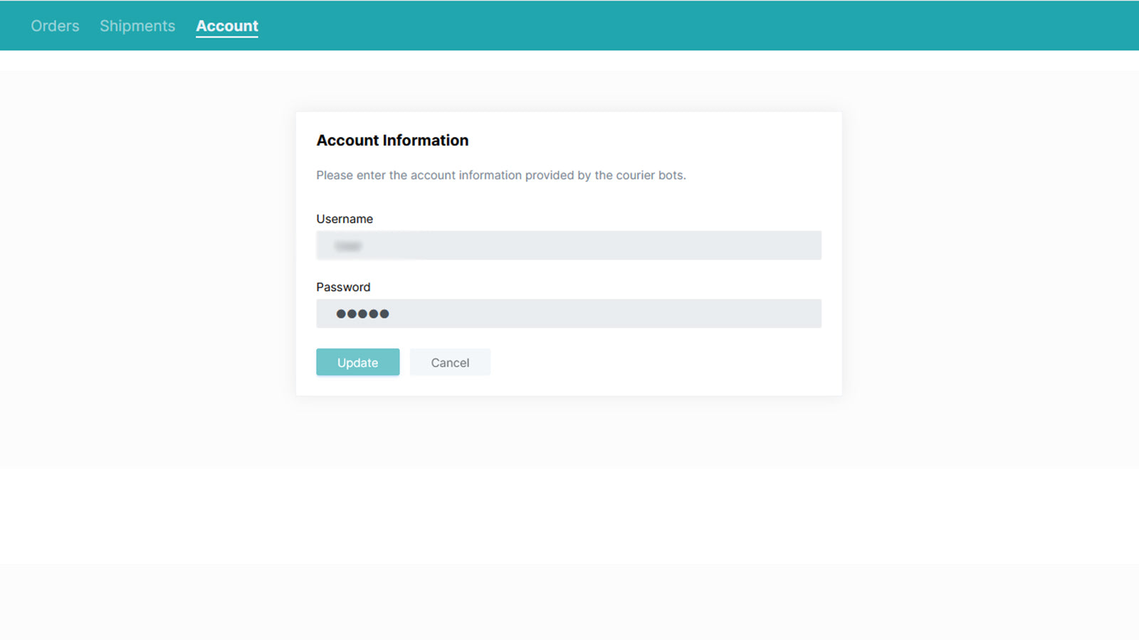 Mindowls Logistics login page