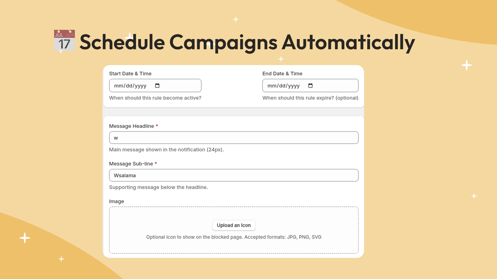 Schedule Campaigns Automatically