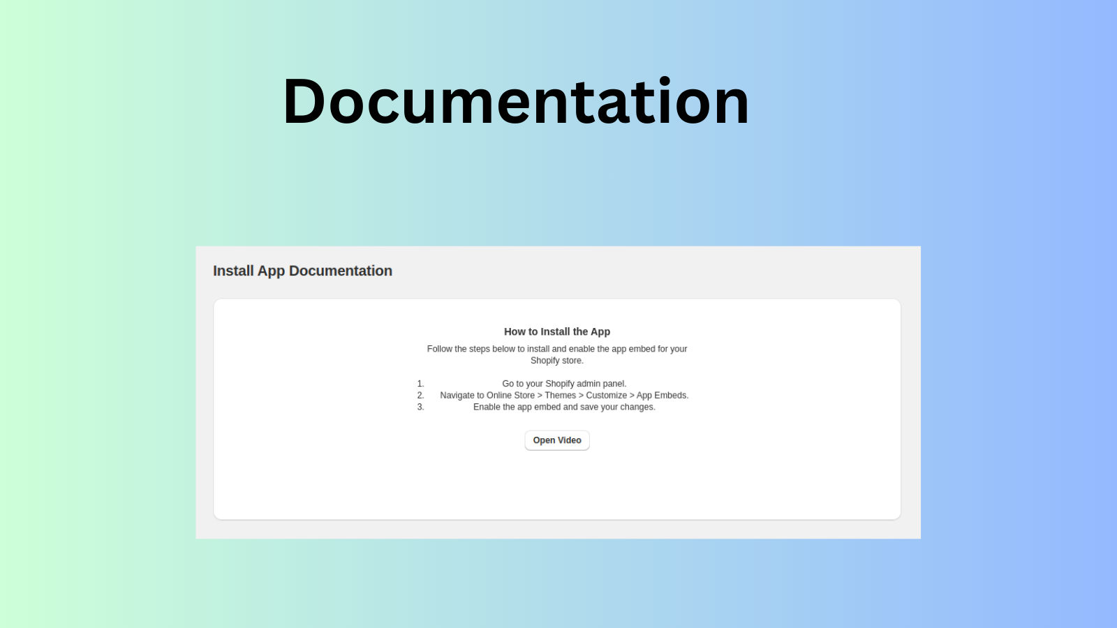 Documentation